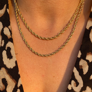 18k Gold-Fill Rope Chain Necklace