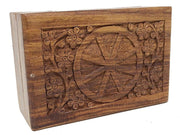 Wheel of the Year Wooden Carved Box