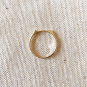 18k Gold Filled Flat Top Ring: Size 10