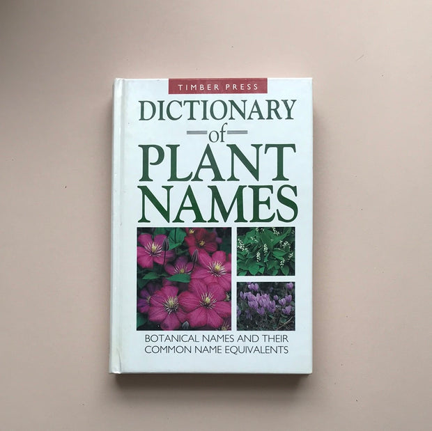 Timber Press Dictionary of Plant Names: Botanical Names and their Common Name Equivalents
