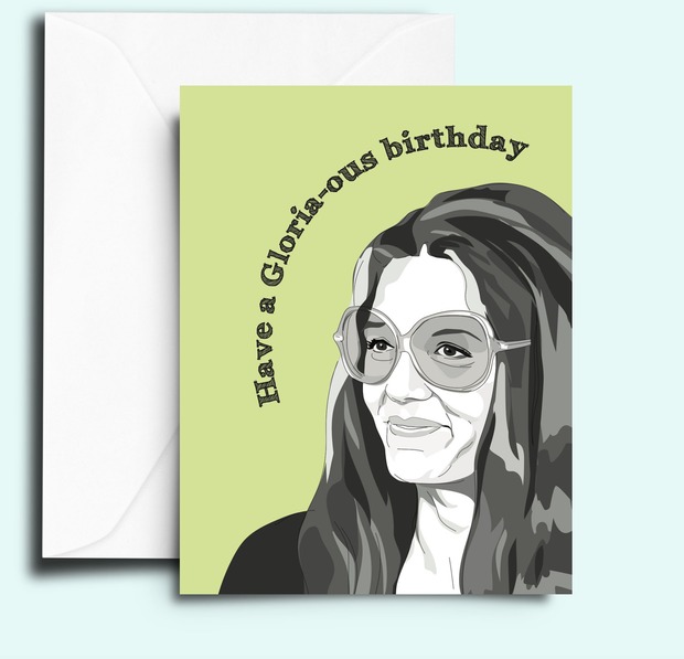 Gloria Steinem Feminist Birthday Card