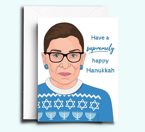 Ruth Bader Ginsburg Hanukkah Card