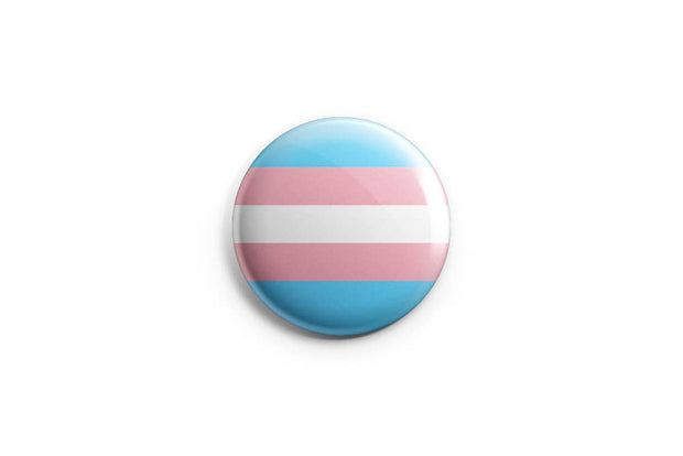 Trans Pride Flag Pinback Button/ Badge