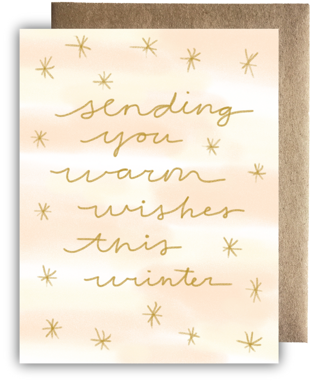 Sending you Warm Wishes Card