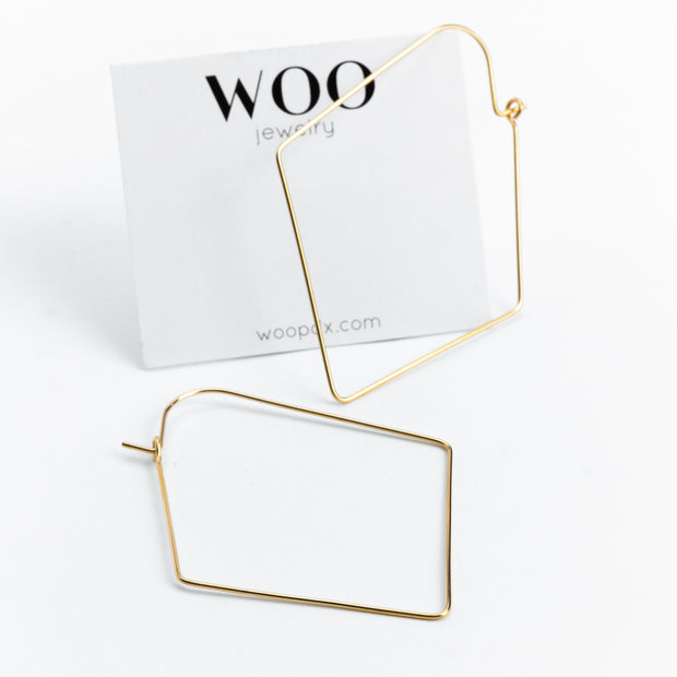 WOO Jewelry - Classic Hoop Shapes in 14k GF and Sterling