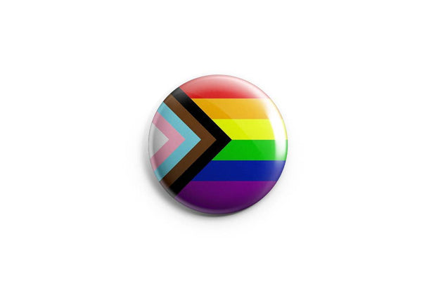 Progress Pride Pinback Button/ Badge