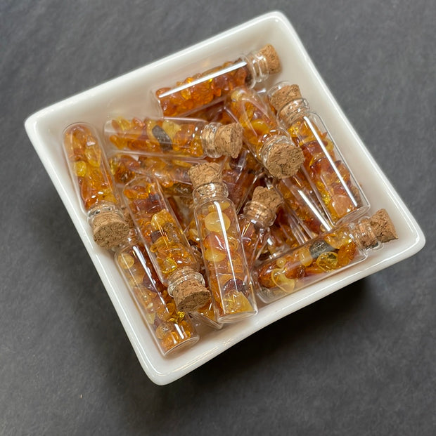 Vial of Baltic Amber chips